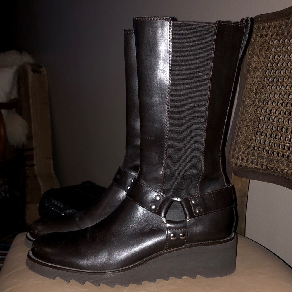 Donald J Pliner Leather Hardy Boot